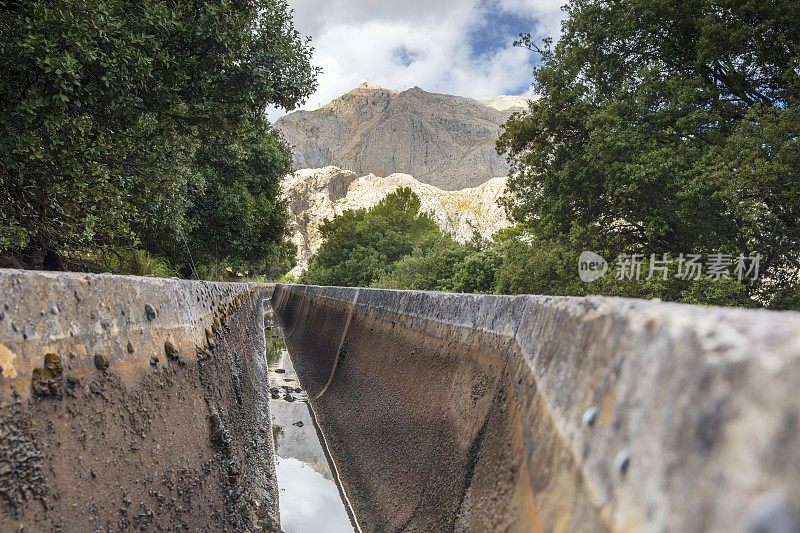 马略卡岛Puig Major灌溉渠和马略卡岛